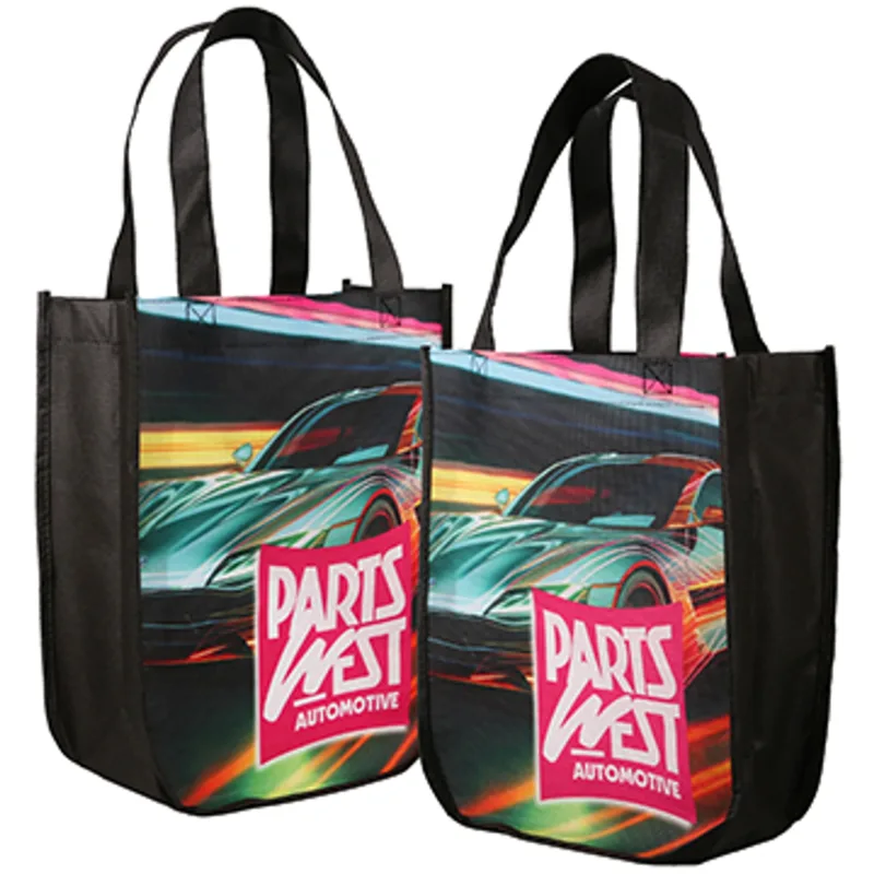 Yuma Sublimated Non-Woven Curve Bottom Tote (2-sided) — view 4