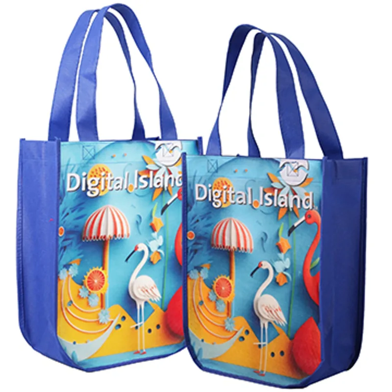Yuma Sublimated Non-Woven Curve Bottom Tote (2-sided) — view 6