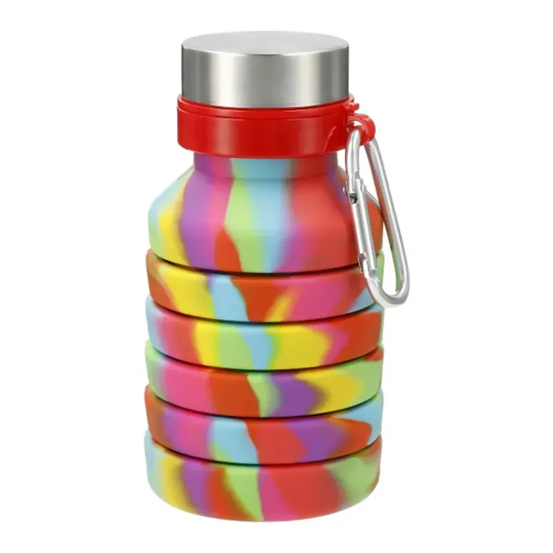 Personalized Zigoo Silicone Collapsible Water Bottle - 18oz — view 12