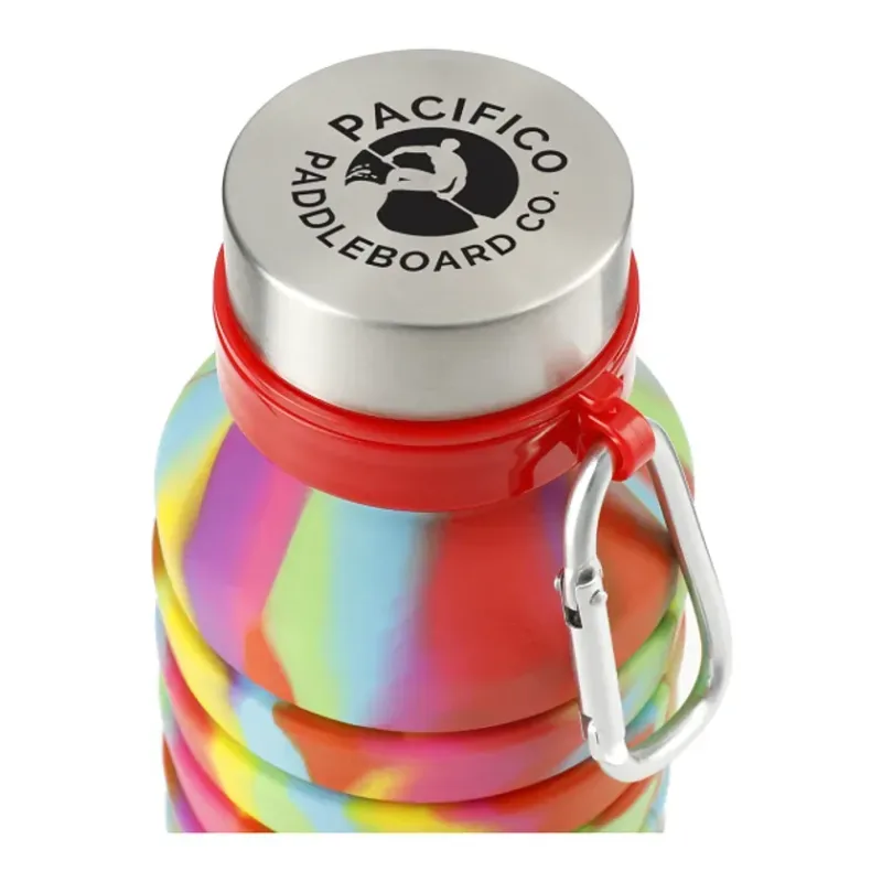 Personalized Zigoo Silicone Collapsible Water Bottle - 18oz — view 17