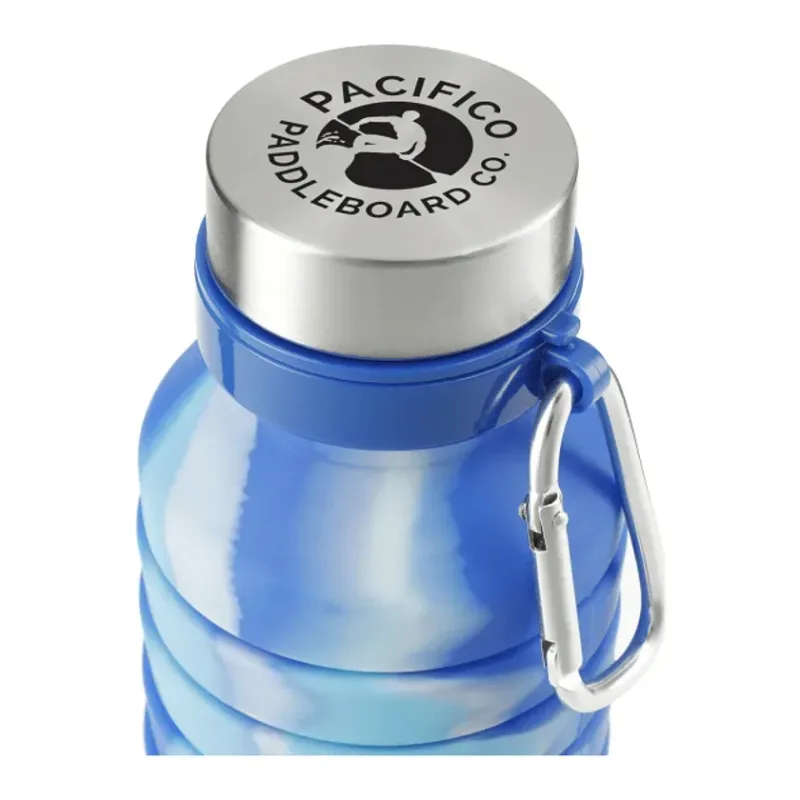 Personalized Zigoo Silicone Collapsible Water Bottle - 18oz — view 8