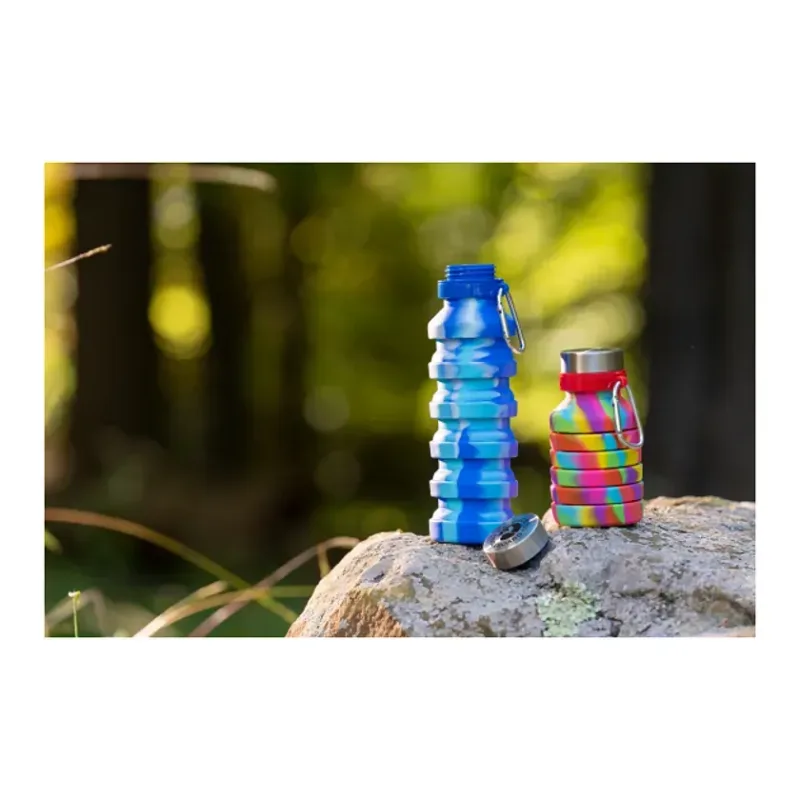 Personalized Zigoo Silicone Collapsible Water Bottle - 18oz — view 9