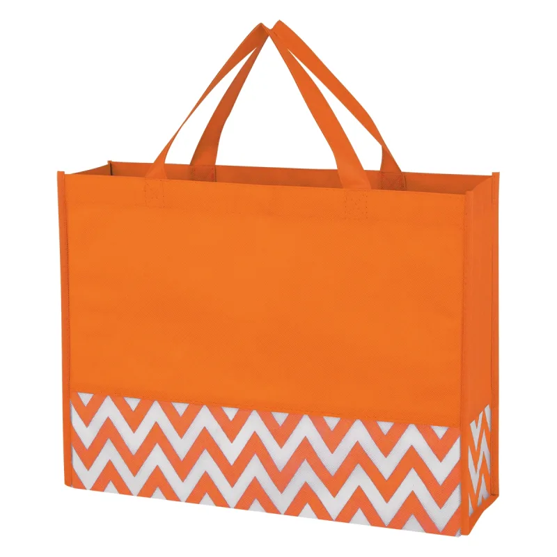 Zigzag Non-Woven Tote Bag — view 2