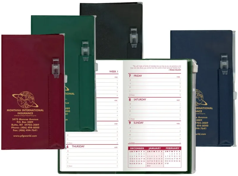 Custom Weekly Pocket Planner with Pen & Additional Pocket — view 4