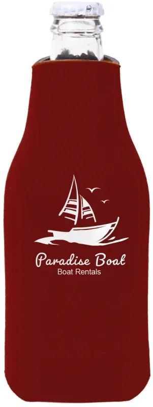 Custom Zipper Bottle Cooler — view 2