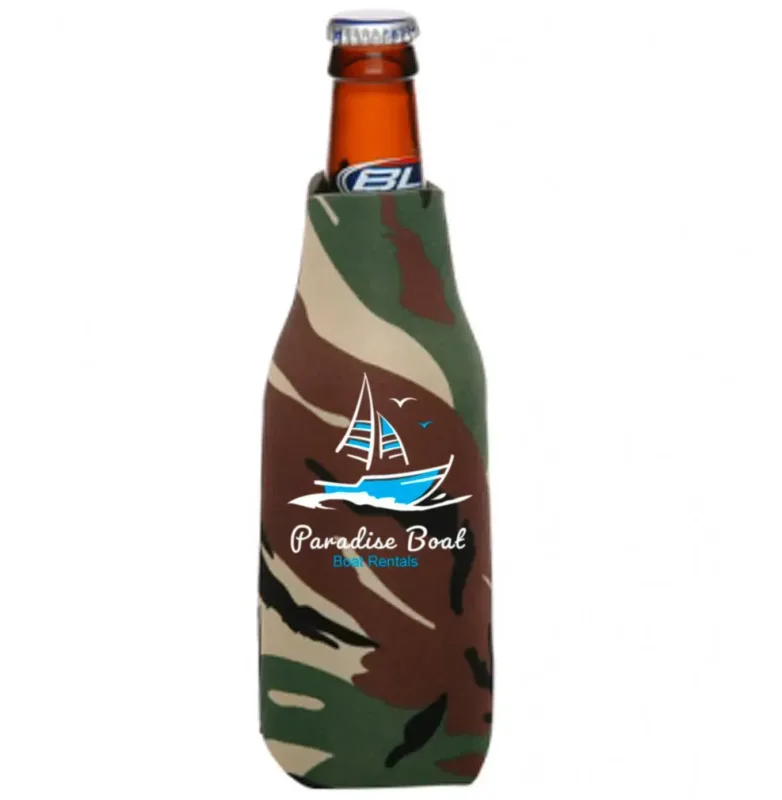 Custom Zipper Bottle Cooler — view 3