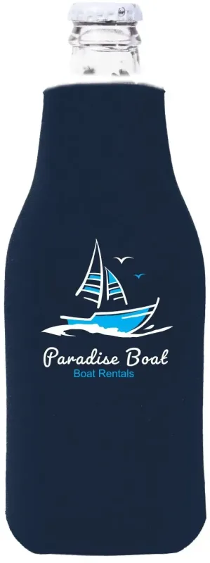 Custom Zipper Bottle Cooler — view 6