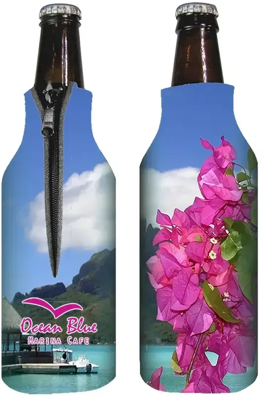 Customized Zippered Bottle Coolie