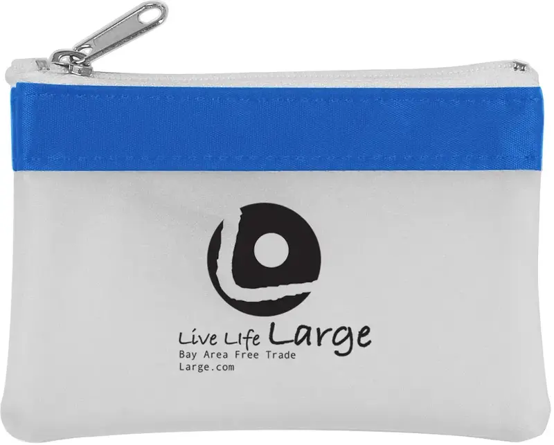 Personalized Zippered Coin Pouch