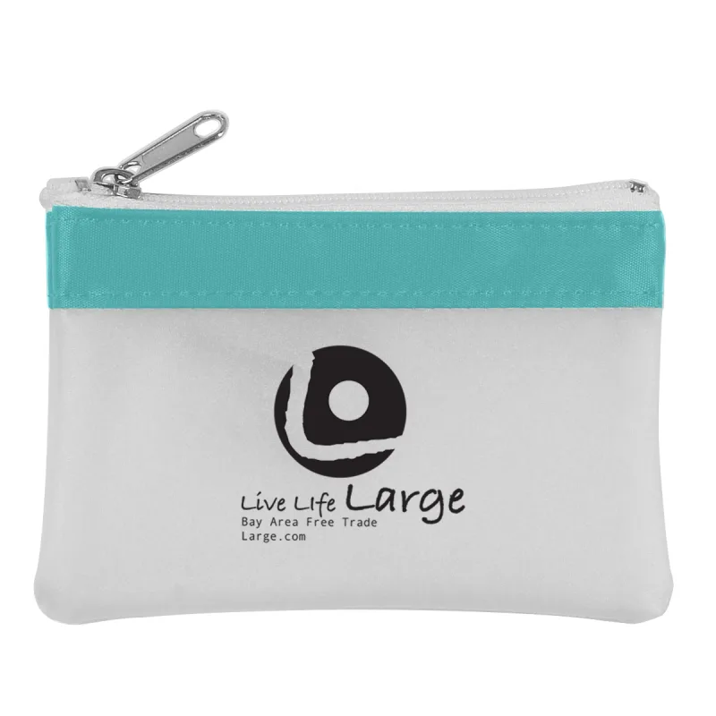 Personalized Zippered Coin Pouch — view 3
