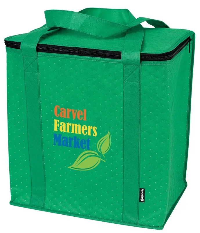 Zippered Insulated Grocery Tote Bag — view 3