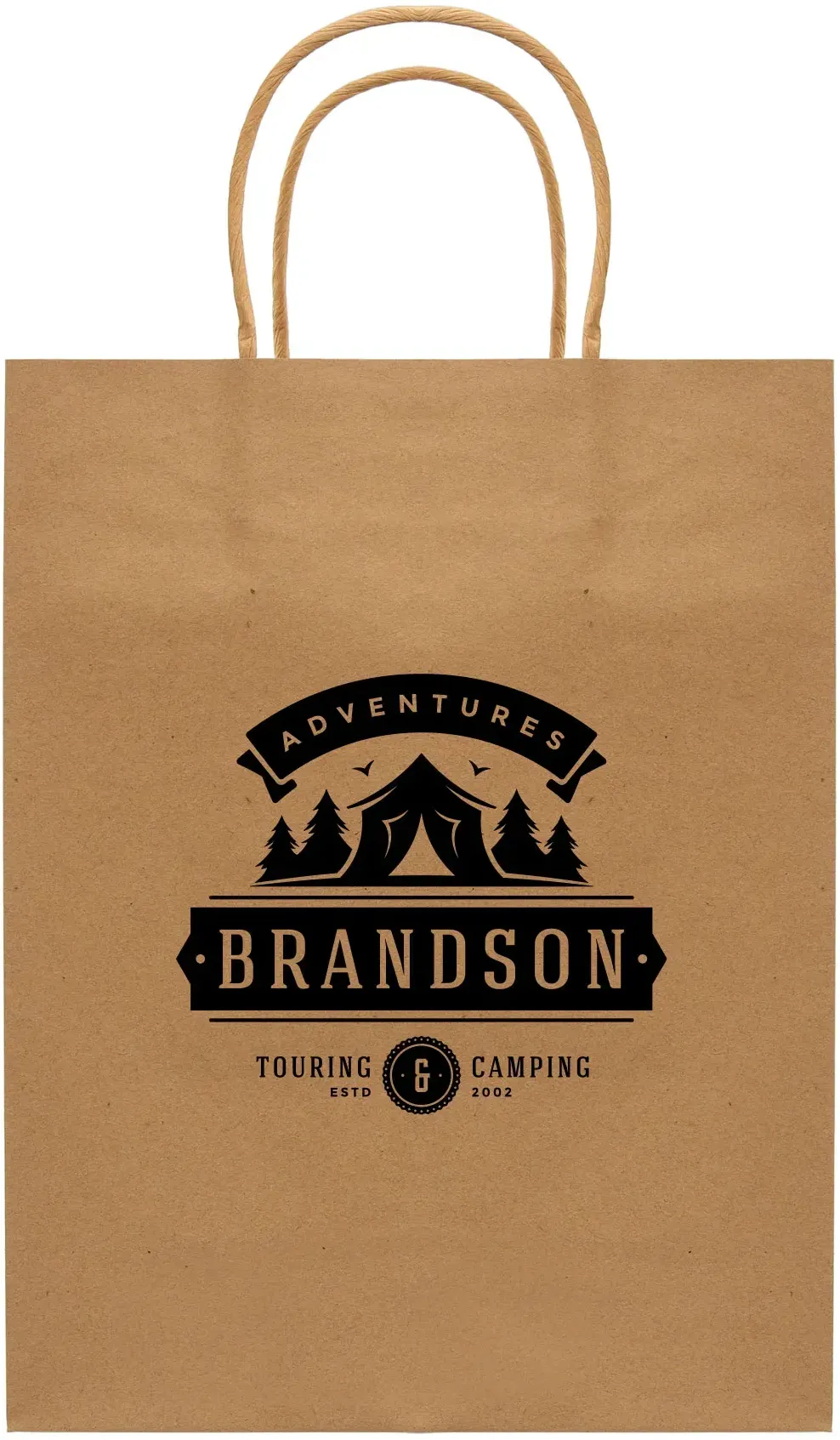 Custom Kraft Paper Bag 9.4 w x 12.12 h Promotional Product Inc