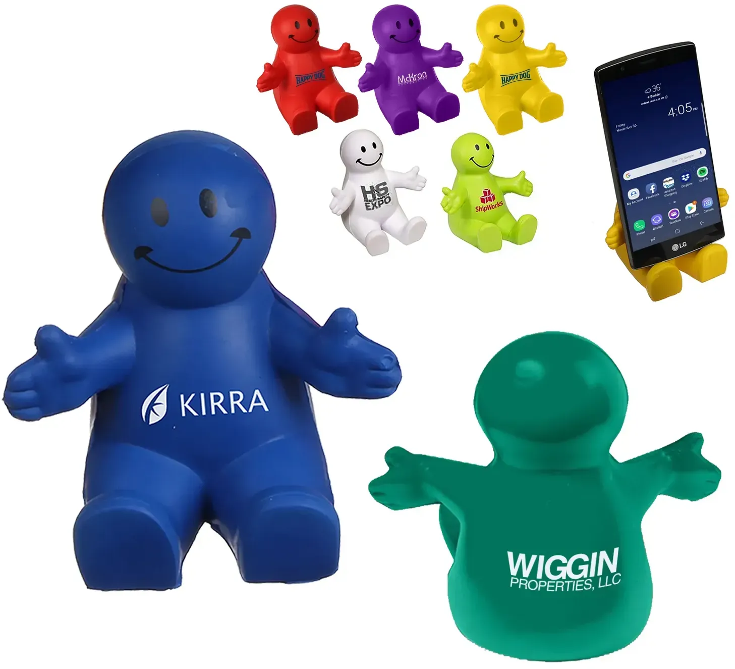 Custom Phone Buddy: Smiling Holder Stand Brand Booster - Main Image