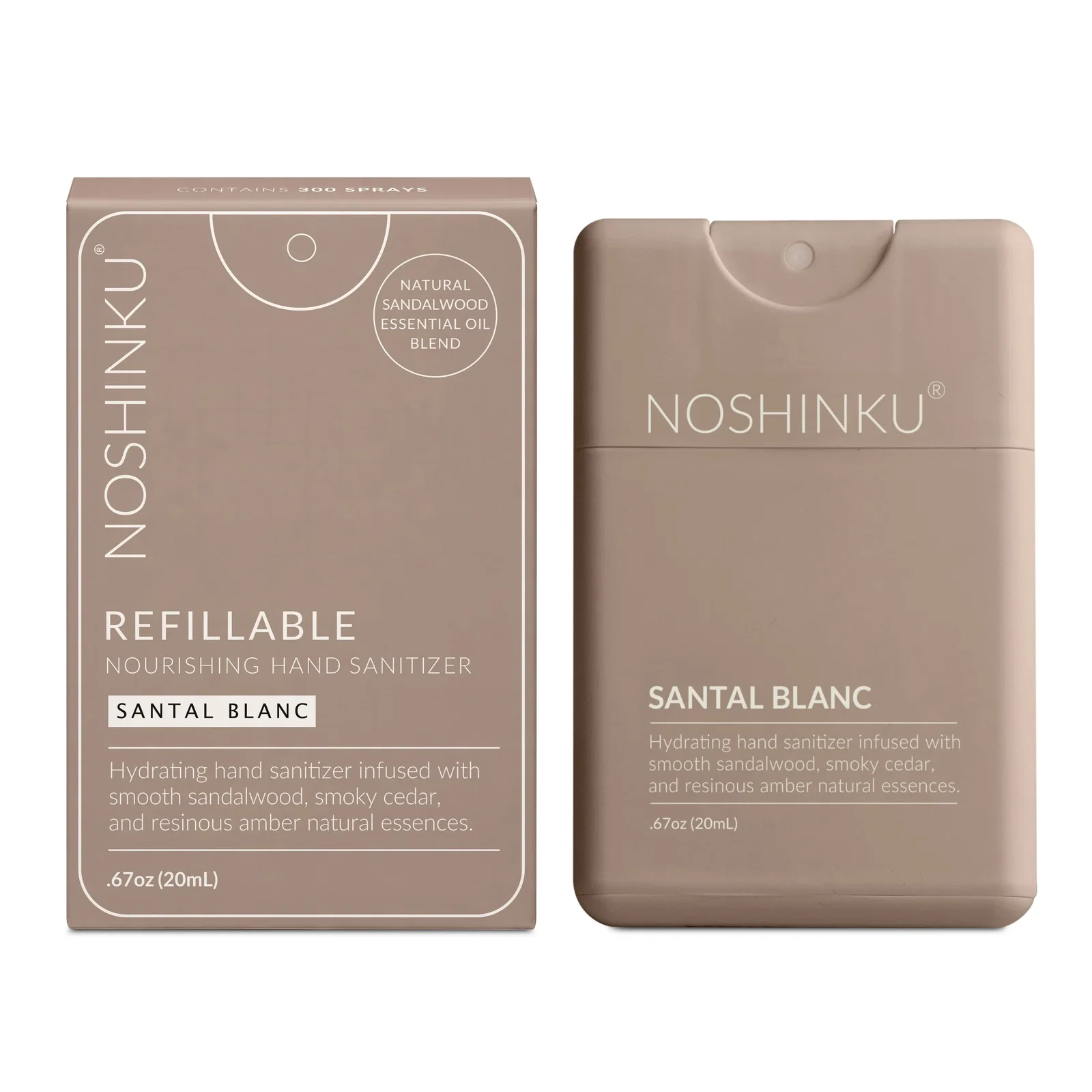 Personalized Noshinku Refillable Pocket Hand Sanitizer - 0.6oz — view 106