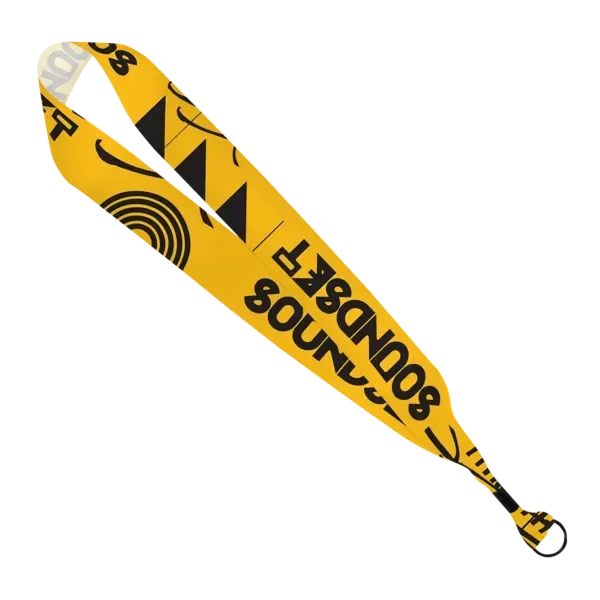 1 1/2" Dye-Sublimated Satin Ribbon Lanyard