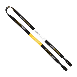 1/2" 2-Ended Dye-Sublimated Lanyard with Metal Crimp and Metal Bulldog Clip