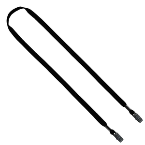 Cotton Double Bulldog Clip Lanyard - 1/2"