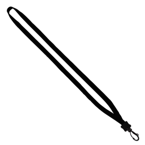 Cotton Lanyard with Plastic Clamshell & Swivel Snap Hook - 1/2"