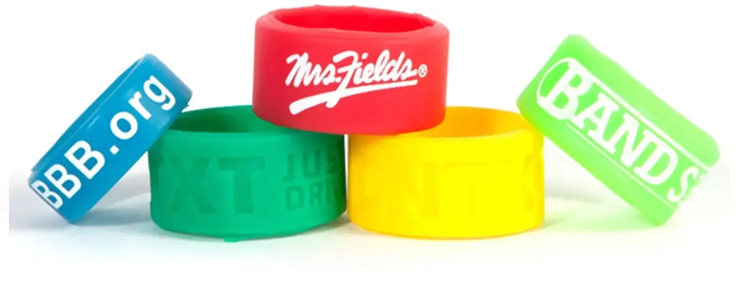 Custom Silicone Rings (1/2" Debossed) — view 2