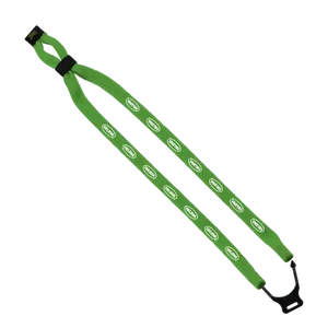 Double-Thick Cotton Trade Show Lanyard with Plastic Option Y Converter - 1/2"