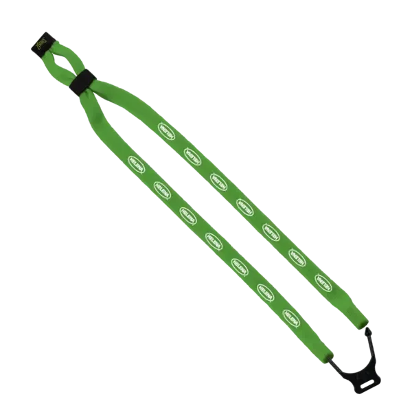 Double-Thick Cotton Trade Show Lanyard with Plastic Option Y Converter - 1/2"