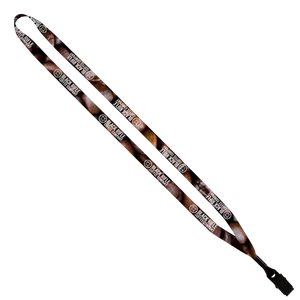 Dye-Sublimated Lanyard with Metal Crimp and Bulldog Clip - 1/2"