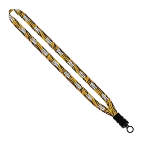 Dye Sublimated Lanyard w/ Plastic Snap Buckle Release & O-Ring - 1/2"