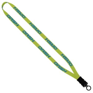 1/2" Dye-Sublimated Stretchy Elastic Lanyard with Plastic Snap-Buckle Release