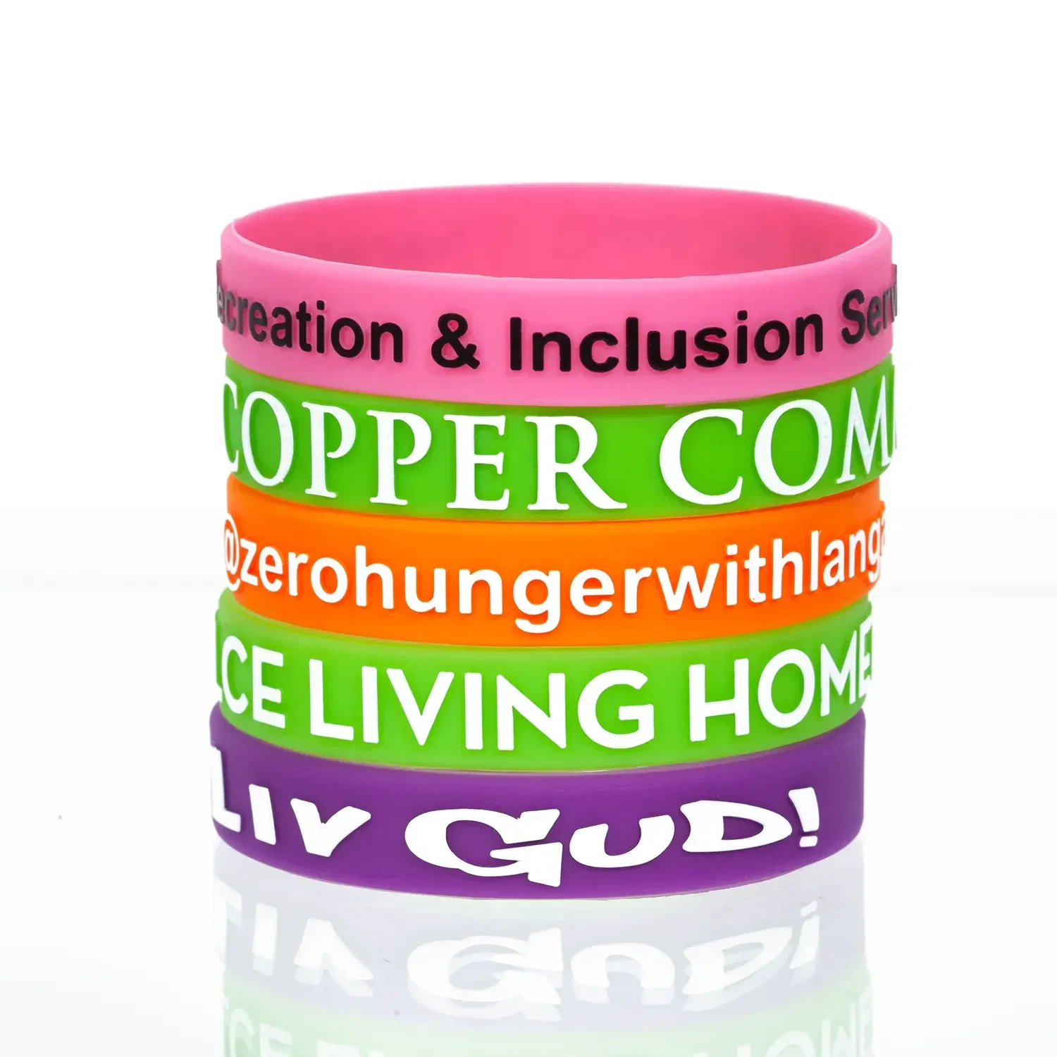 Custom Embossed Silicone Band — view 2