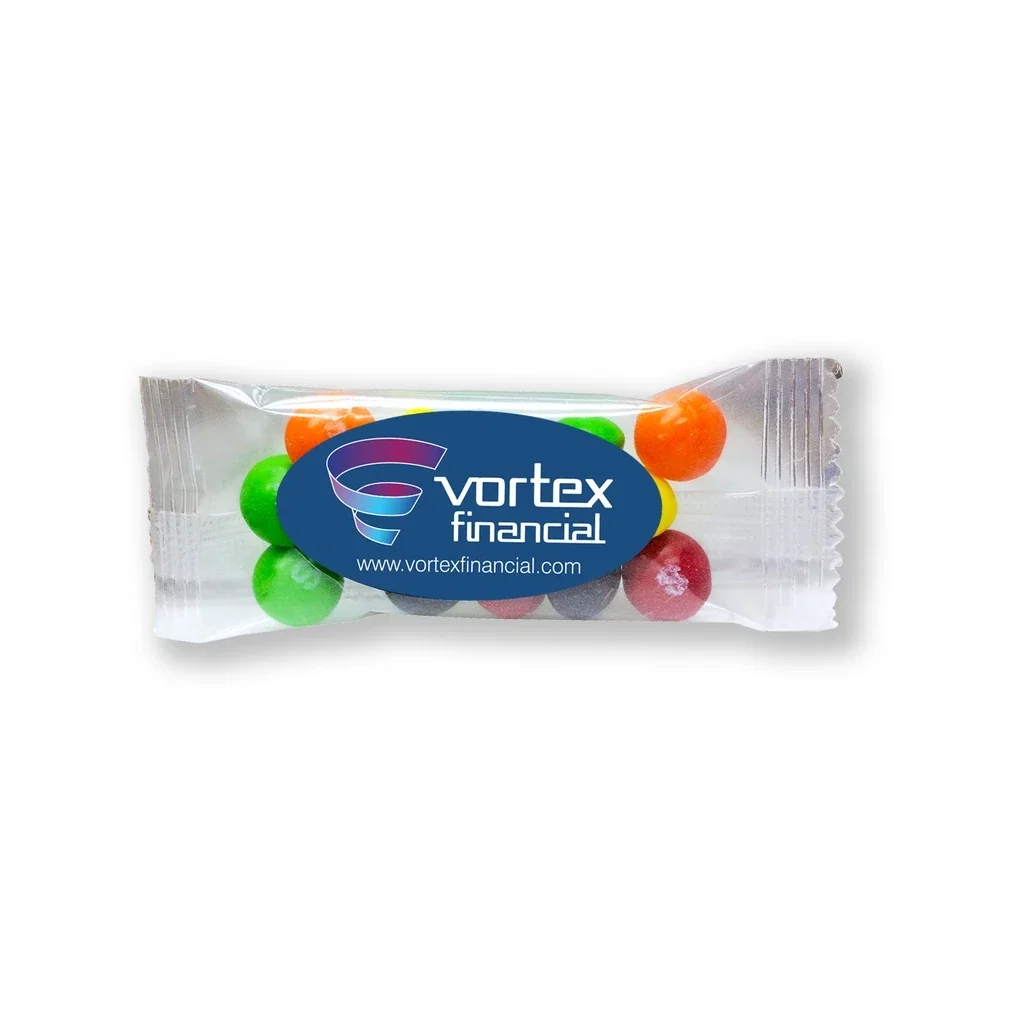 1/2 oz. Snack Bag with Label Standard Fill — Clear,Candy Fill: Skittles™