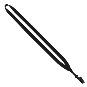 1/2" Polyester Lanyard with Plastic Bulldog Clip