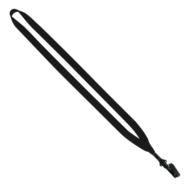 1/2" Polyester Lanyard with Plastic Bulldog Clip