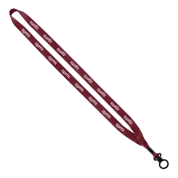 1/2" Polyester Lanyard with Plastic O-Ring