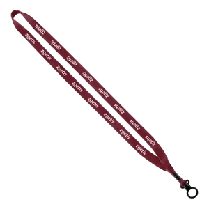 1/2" Polyester Lanyard with Plastic O-Ring