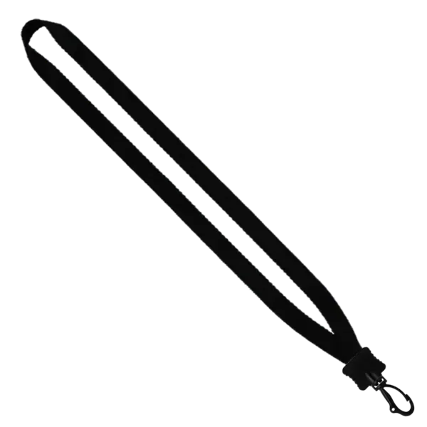 1/2" Smooth Nylon Lanyard with Plastic Clamshell & Swivel Snap Hook