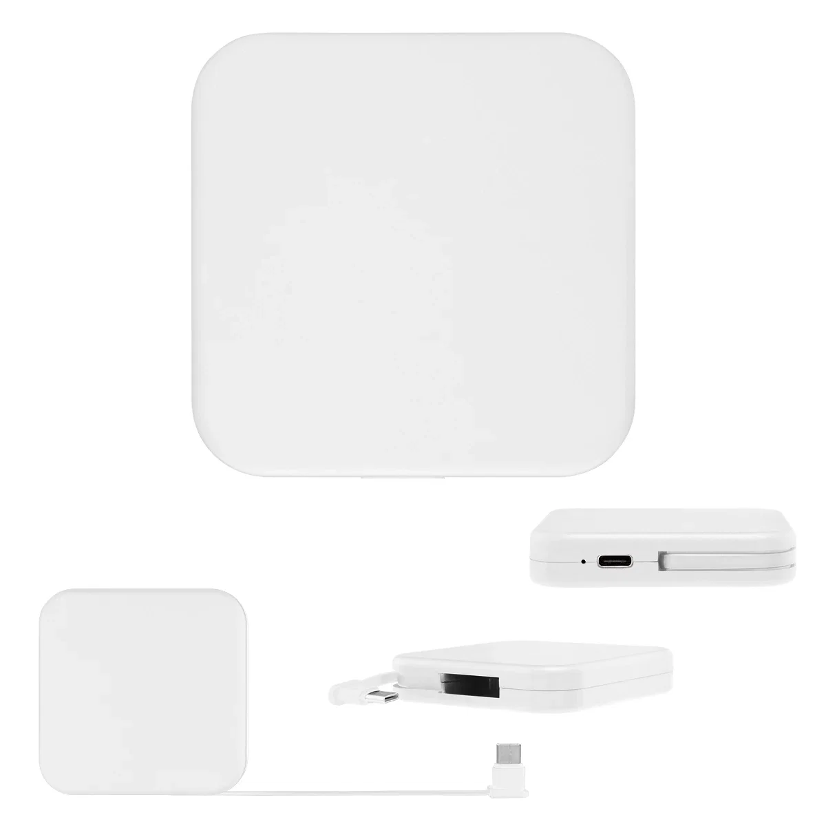 White version shown face up on a plain surface
