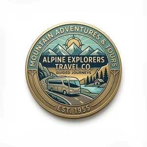 1.75" Diameter Circle Clear Acrylic Magnet, Full-Color Imprint