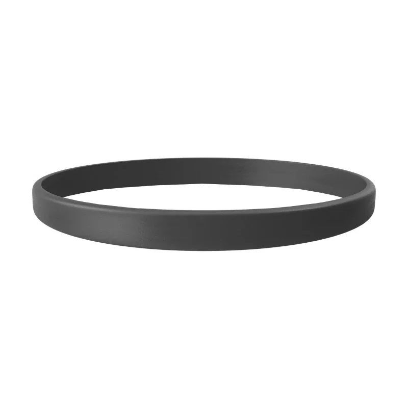 1/4" Debossed Silicone Wristband with Colorfill — view 2