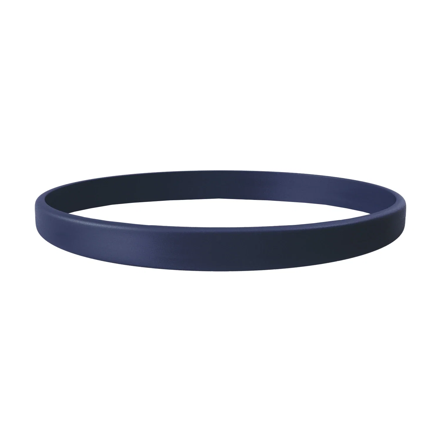 1/4" Debossed Silicone Wristband with Colorfill — view 4