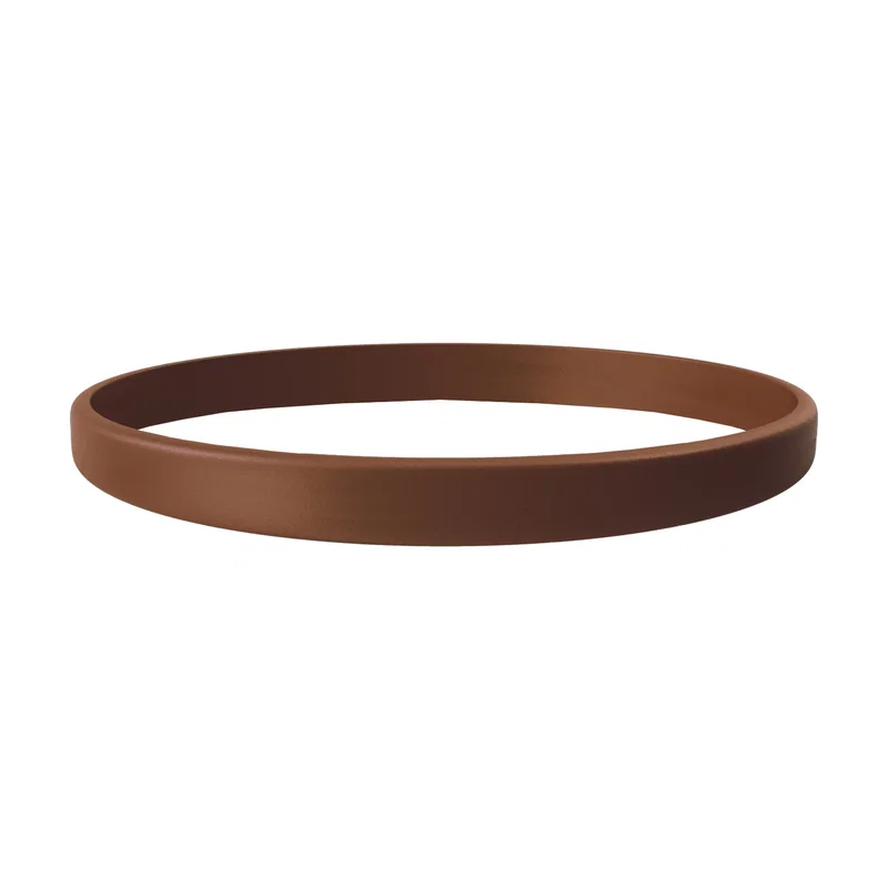 1/4" Debossed Silicone Wristband with Colorfill — view 5
