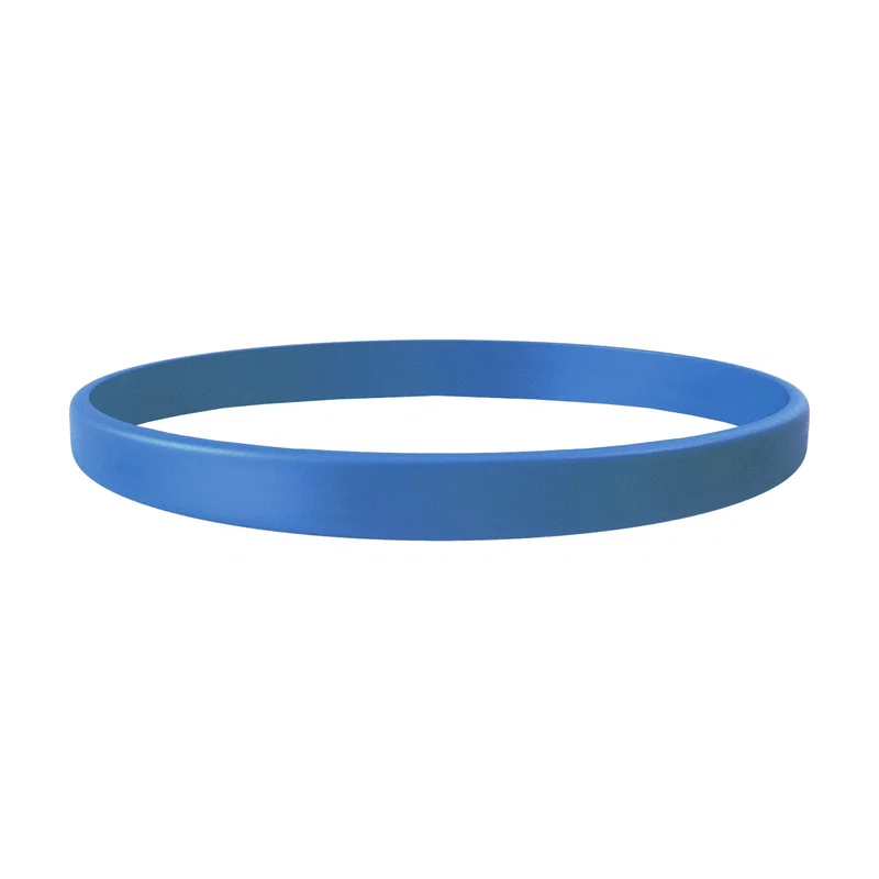 1/4" Debossed Silicone Wristband with Colorfill — view 9