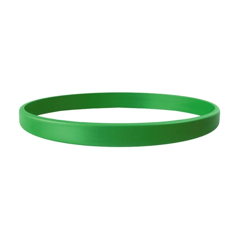 1/4" Debossed Silicone Wristband with Colorfill — view 10