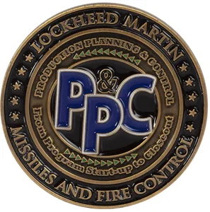 Custom Logo Zinc Challenge Coins (1.5", 4 Colors, 1 Side)