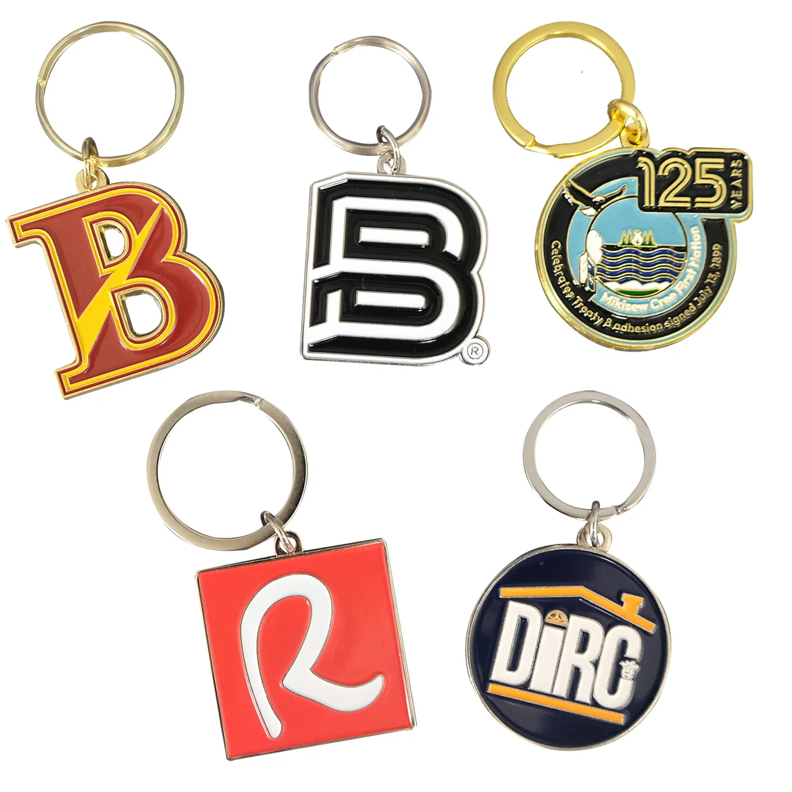 1.5" Diestruck Soft Enamel Keychain — view 3