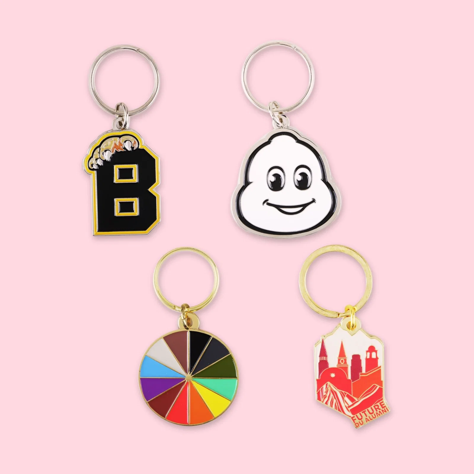 1.5" Diestruck Soft Enamel Keychain — view 4