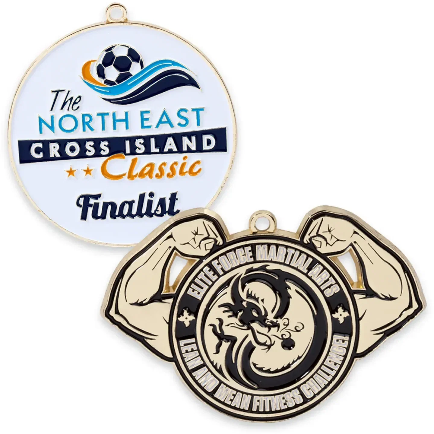 Custom Medallion with Enamel Colors — view 2