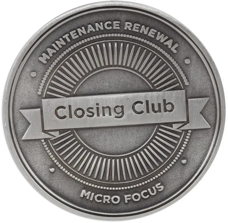 Custom Zinc Challenge Coins - 1.5" - No Color Fill — view 2