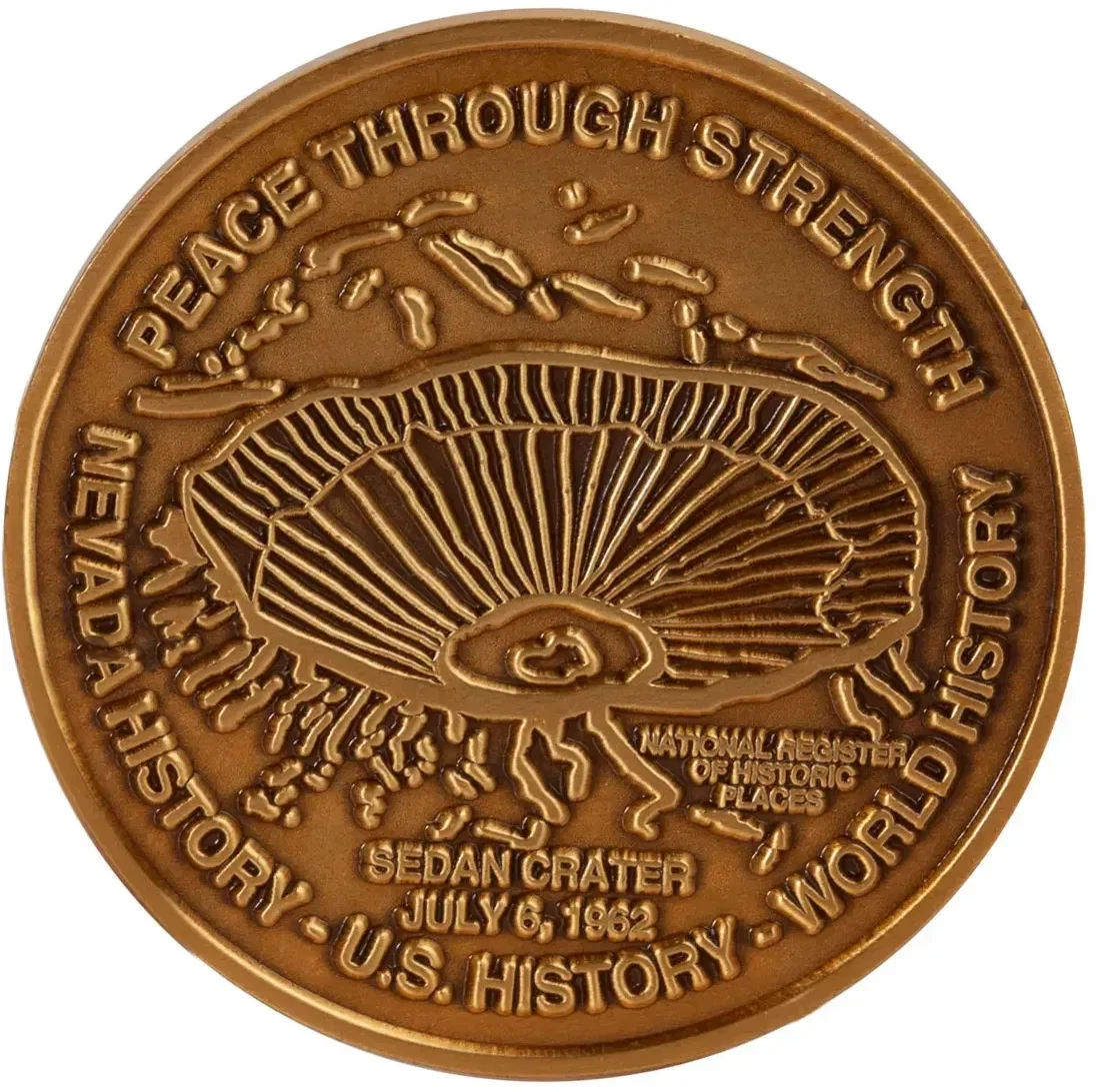 Custom Zinc Challenge Coins - 1.5" - No Color Fill — view 3