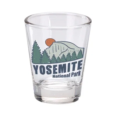 One and a half ounce shot glass just over two inches tall
