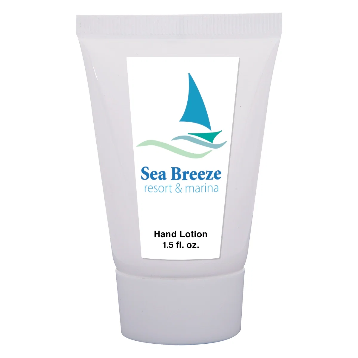 White squeeze tube holding one and a half ounces of lotion